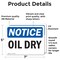 Signmission Oil Dry, 7 in W x Rectangle, Vinyl Decal OS-2PACK-NS-D-57-L-16963 - alternate 4